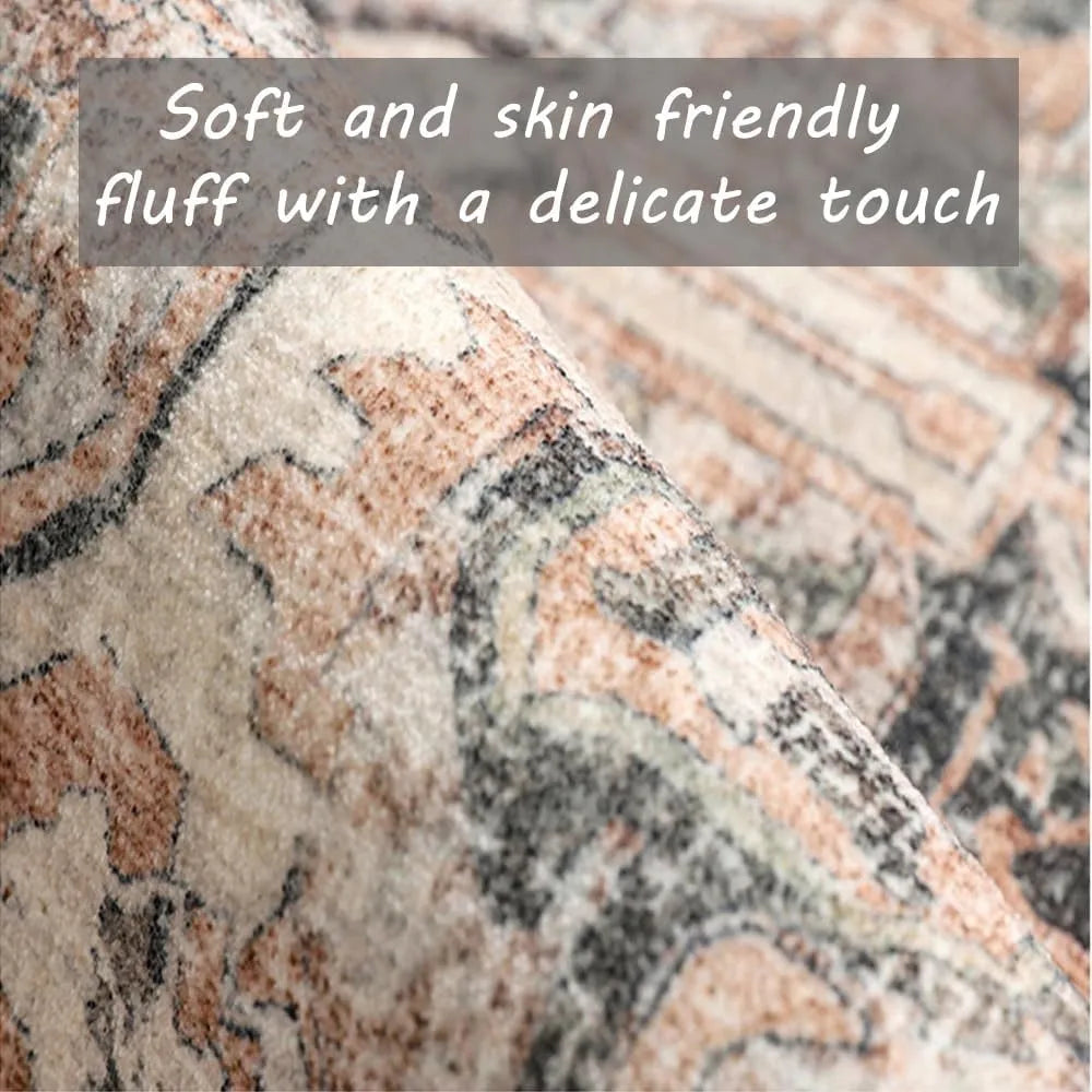 VIKAMA Upgraded Material Wave Creative Non-slip Bathroom Carpet Ocean Bedroom Bedside Rug Living Room Kitchen Mat Home Decor