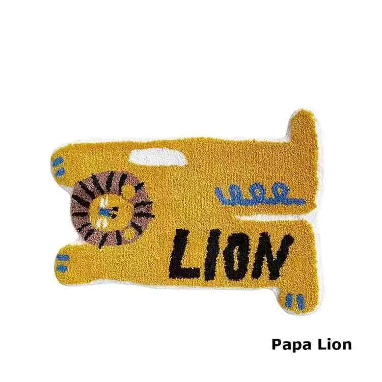 Vikama Cartoon Animal Imitation Cashmere Rug Comfortable Soft Bedroom Bed Blanket Housewarming Children Gift Home Decor