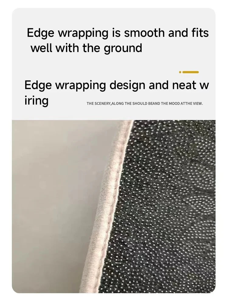 Cartoon Bathroom Foot Mat Imitation Cashmere Bathroom Floor Mat Thickened Half Round Bathroom Anti Slip Mat Cute Plush Door Mat