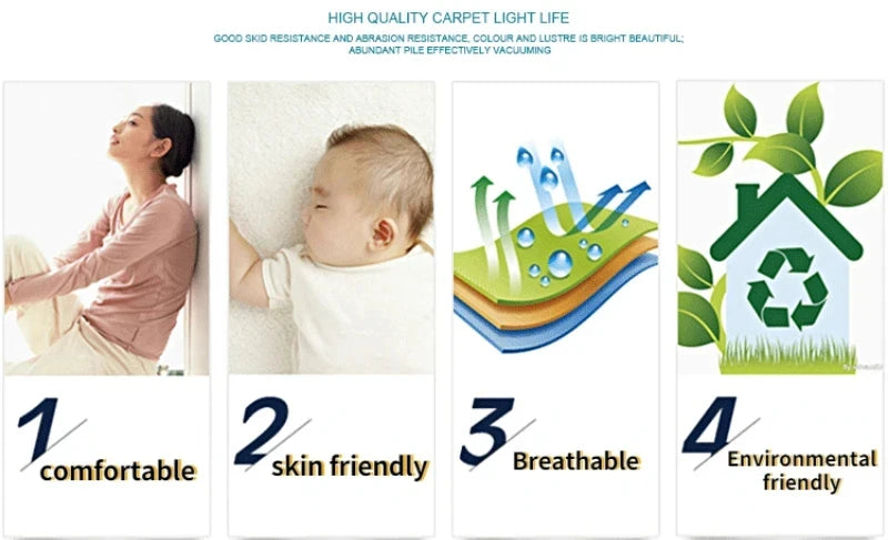 VIKAMA Cartoon Flower Faux Wool Bath Mat - Soft, Non-Slip, Absorbent, Cute Decor for Girls Bedroom, Sofa & Coffee Table