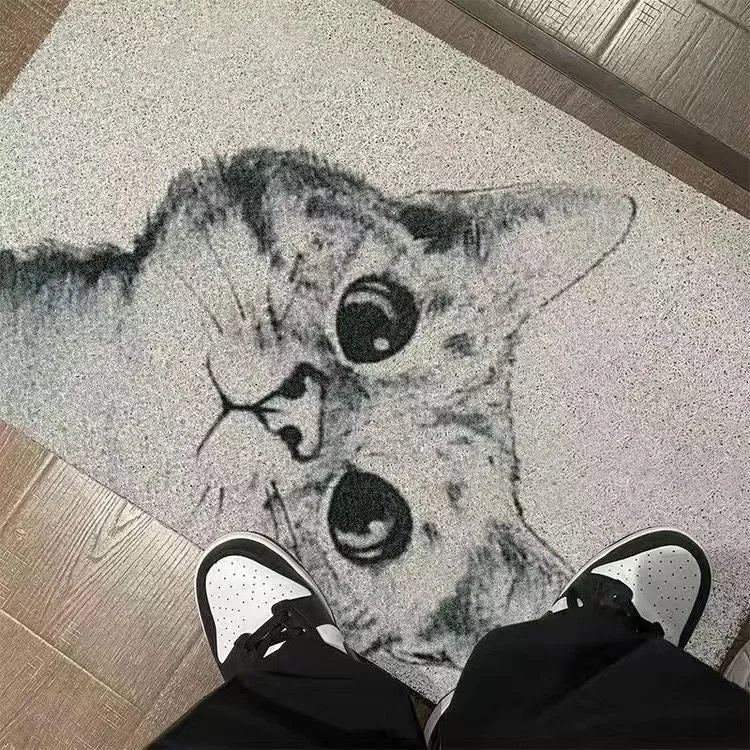 40x60cm Carton Animal Cat & Dog Welcome Door Entrance Mat Remove Dust & Water Carpet for Indoor & Outdoor