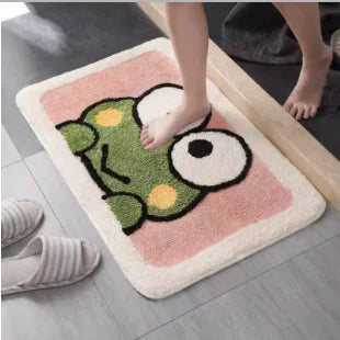Cartoon Floor Mat, Bathroom, Water Absorption, Household Toilet, Doorstep, Bathroom, Non Slip Entrance Mat, Bedroom Carpet