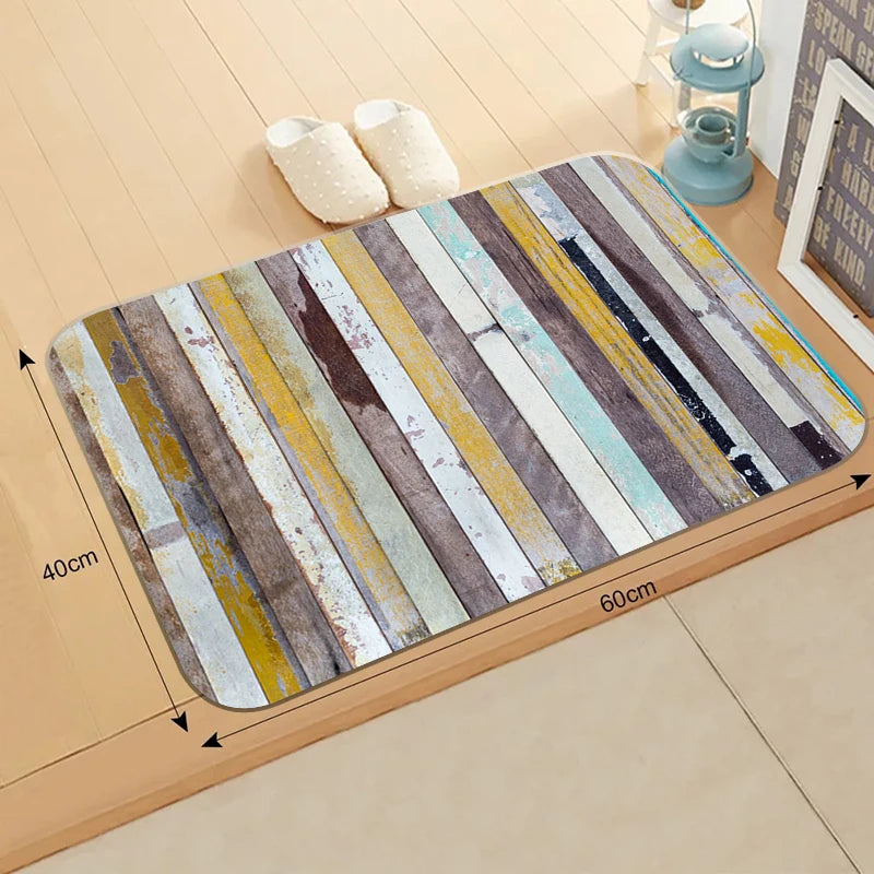 Cats Welcome Mats for Front Door Outdoor Entry Hi Bye Print Doormat Non Slip Kitchen Bedroom Footpad Home Indoor Decor Funny Rug