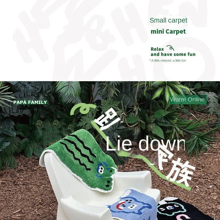 Vikama Cartoon Animal Imitation Cashmere Rug Comfortable Soft Bedroom Bed Blanket Housewarming Children Gift Home Decor