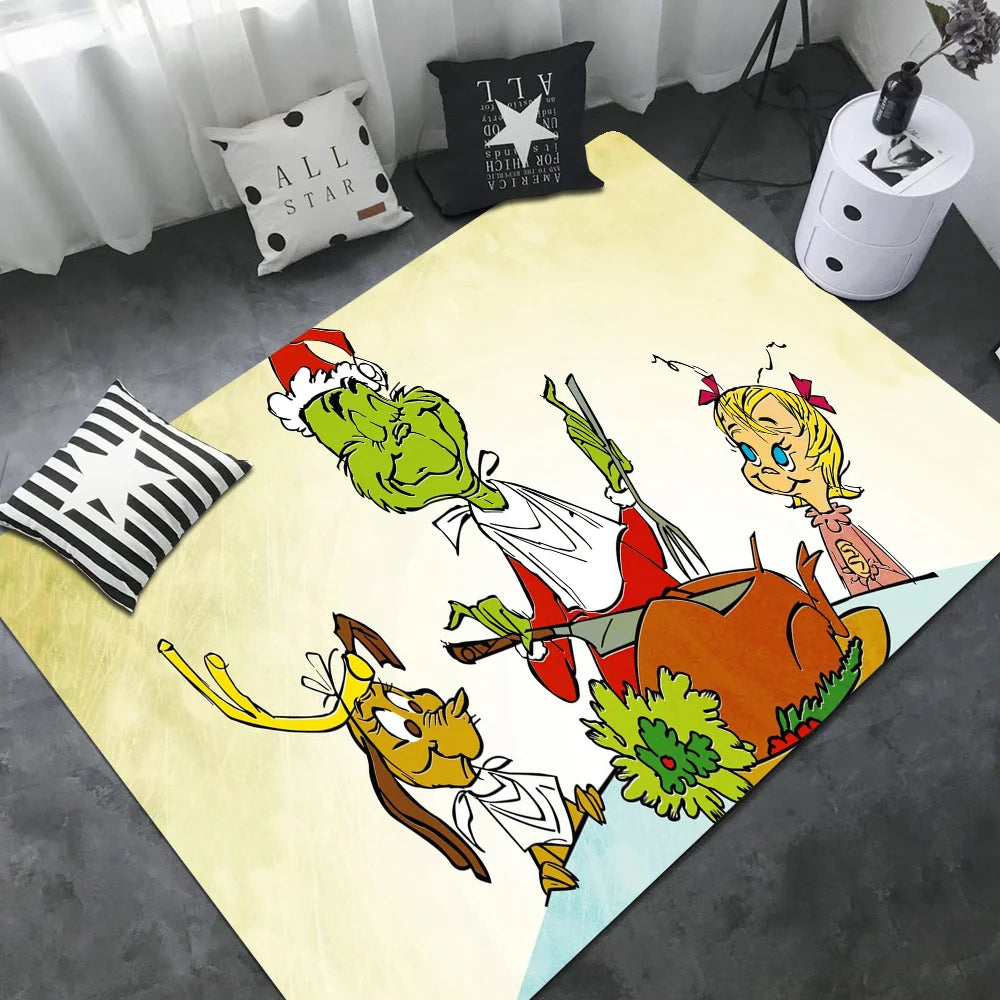 Cute Cozy Grinch Rugs