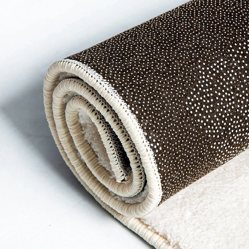 Nordic Flower Rug Ins Egg Sunflower Carpet for Bedroom Living Room Cute Plush Floor Mat Simple Round Bedside Decor Area Rugs