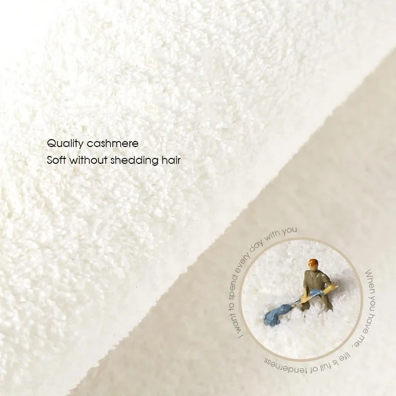 Nordic Green Moss Imitation Cashmere Carpet Special-shaped Living Room Bedroom Non-slip Easy To Care Bathroom Absorbent Carpets