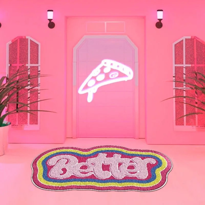 Funny Art Imitation Cashmere Carpet Special-Shaped Living Room Bedroom Decoration Bed Blanket Entry Door Non-Slip Mat