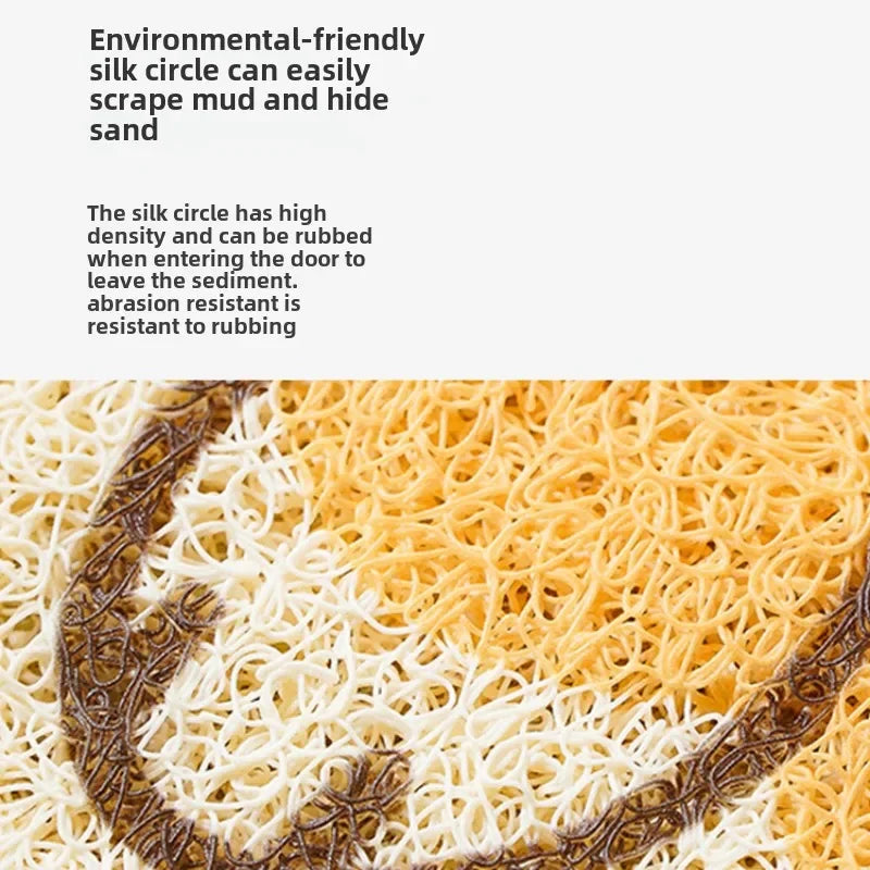 Cartoon Welcome Entrance Doormat Carpet Kitchen Corridor Non-slip Cat Dog Pet Floor Mat Suitable for Home Bathroom Living Room