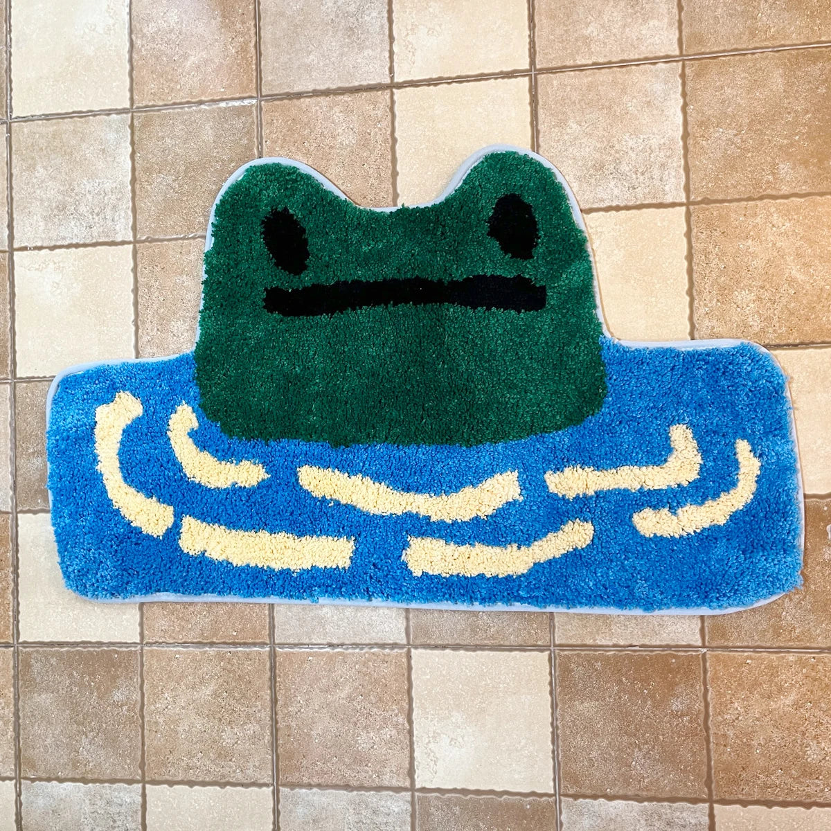 Frog River Tufted Rug Children Soft Plush Tufted Mug Kitchen Carpet Rugs Non-Slip Abosrbent Bathroom Floor Mat Bedroom Toilet