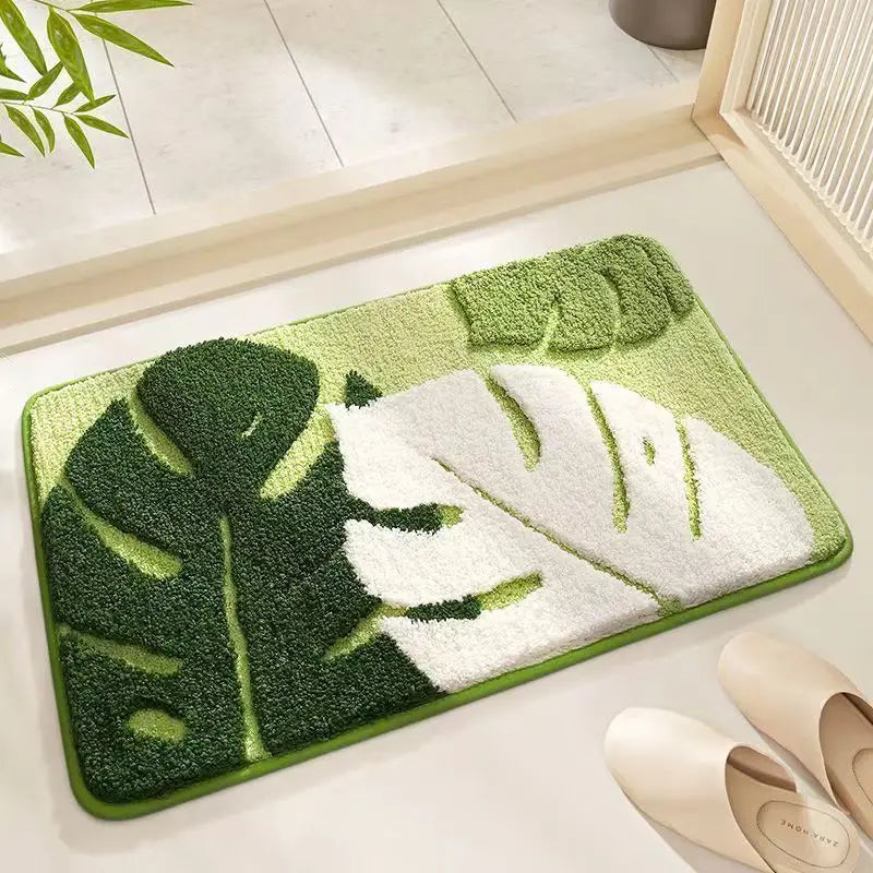 Fruit watermelon suction bathroom carpet imitation cashmere toilet floor mat household non-slip