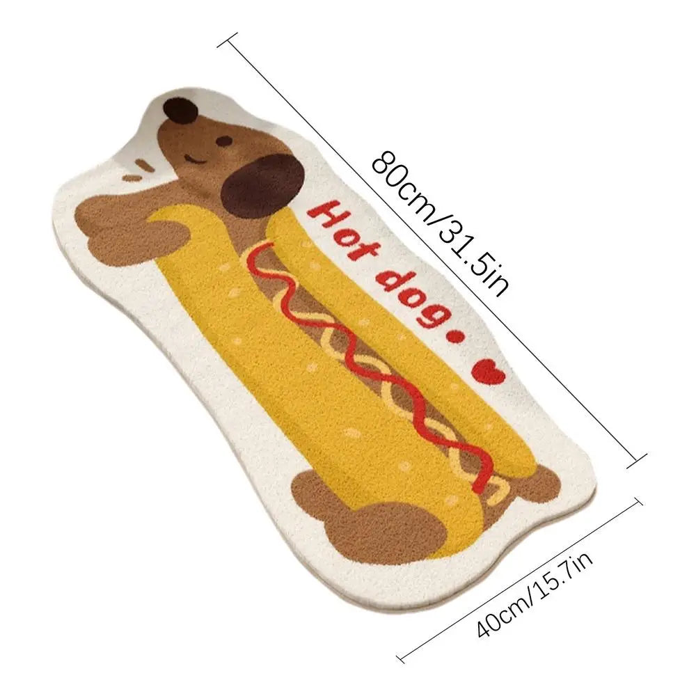 Cat Bathroom Rug Hugging Cat Pattern Plush Bathroom Decor Mat Funny Machine Wash Water Absorbent Thick Shower Rug With Non-Slip