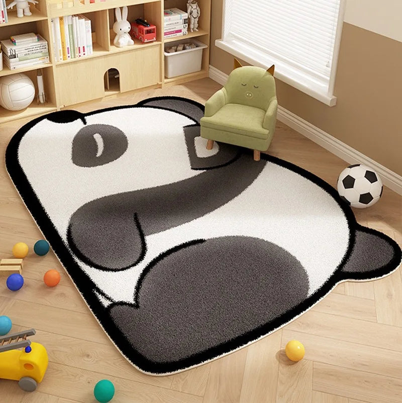 VIKAMA Cartoon Cute Imitation Cashmere Carpet Living Room Bedroom Bedside Children's Room Easy To Care Carpet Home Decoration