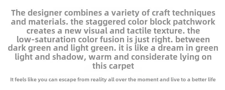 Garden Moss Hand Tufted Area Rug, Bedroom Bedside Rugs, Flocked Art Deco Carpet, Thickened Microfiber Floor Mat, Super Soft