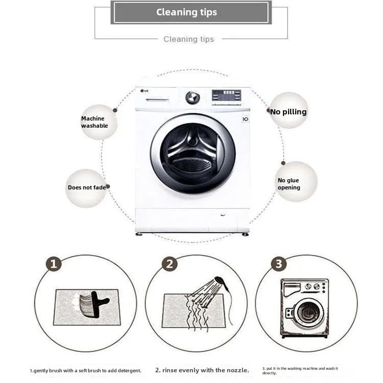 Kapibara bathroom floor mat toilet toilet non-slip floor mat toilet bathroom door carpet