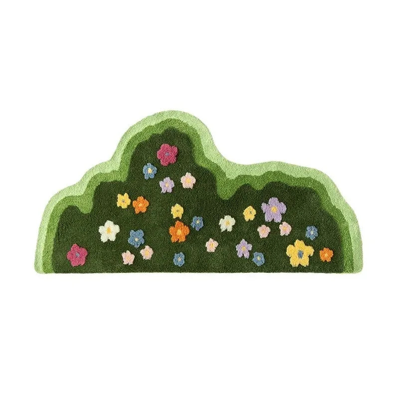 Absorbent Living Room Carpets Plants Flower Bedroom Rugs Soft Hallway Area Floor Pad Mats Doormat Aesthetic Home Art Decorations