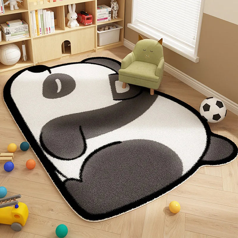 VIKAMA Cartoon Cute Imitation Cashmere Carpet Living Room Bedroom Bedside Children's Room Easy To Care Carpet Home Decoration