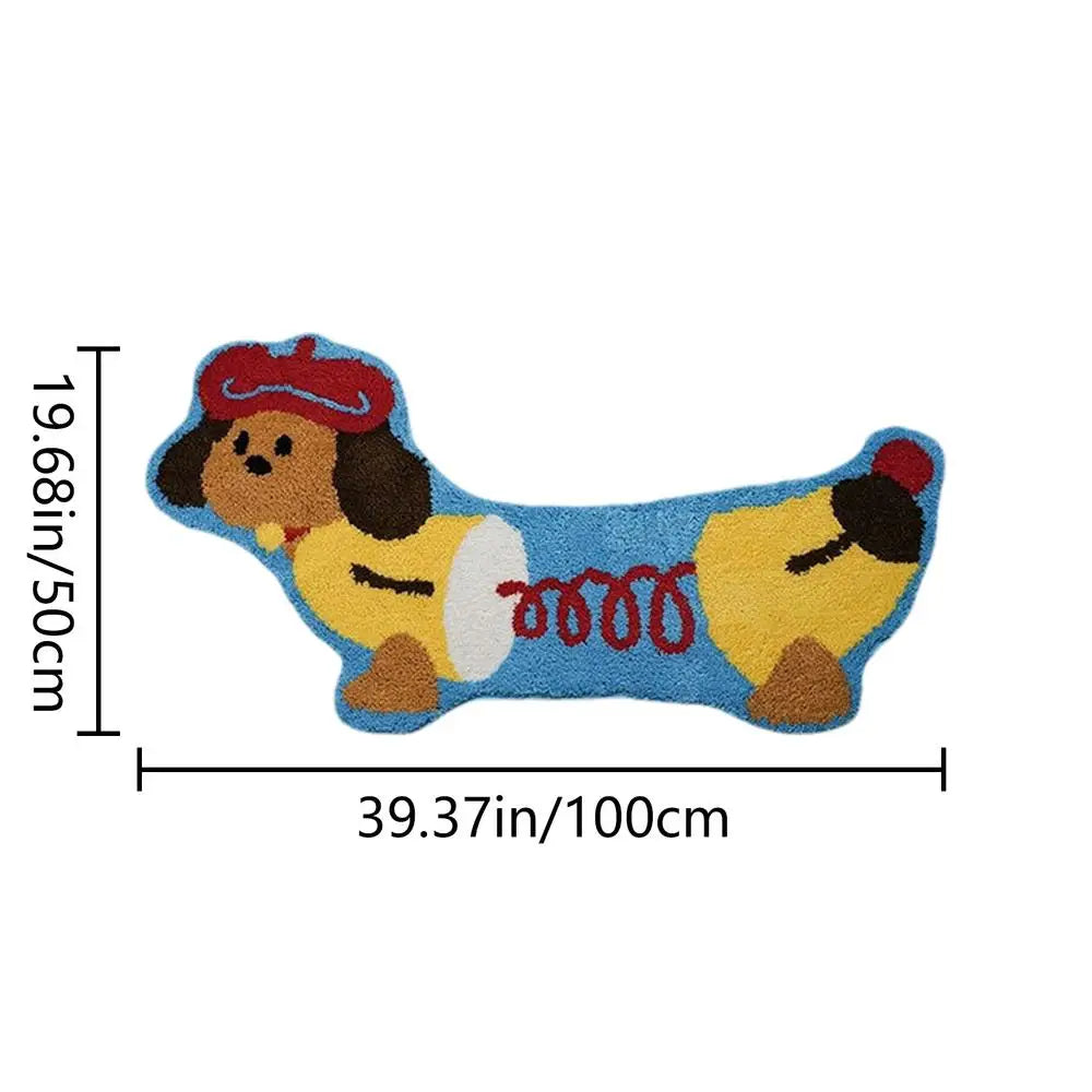 Cat Bathroom Rug Hugging Cat Pattern Plush Bathroom Decor Mat Funny Machine Wash Water Absorbent Thick Shower Rug With Non-Slip