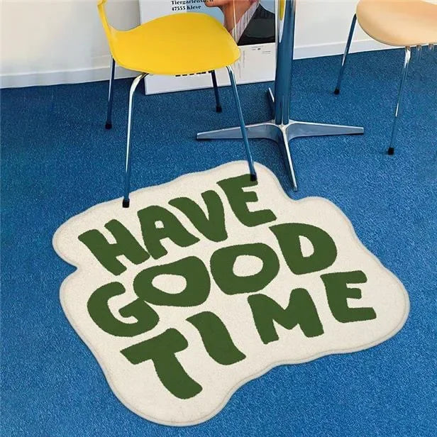 Funny Art Imitation Cashmere Carpet Special-Shaped Living Room Bedroom Decoration Bed Blanket Entry Door Non-Slip Mat