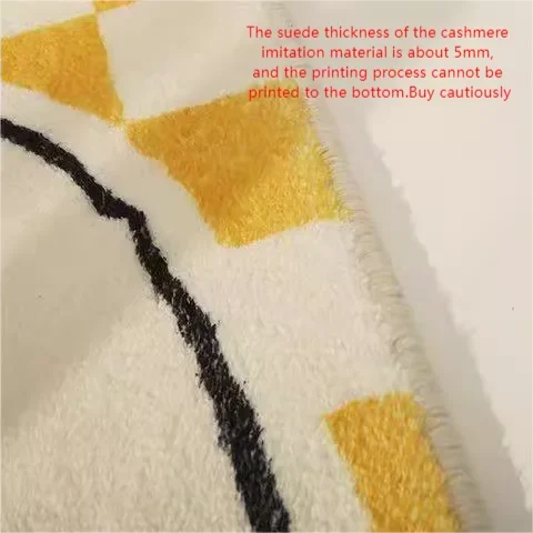 Cute Bedroom Rug Soft Living Room Carpet Non Slip Bathroom Floor Mat Faux Cashmere Entrance Doormat Bath Mat Room Decor