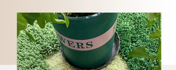 Garden Moss Hand Tufted Area Rug, Bedroom Bedside Rugs, Flocked Art Deco Carpet, Thickened Microfiber Floor Mat, Super Soft