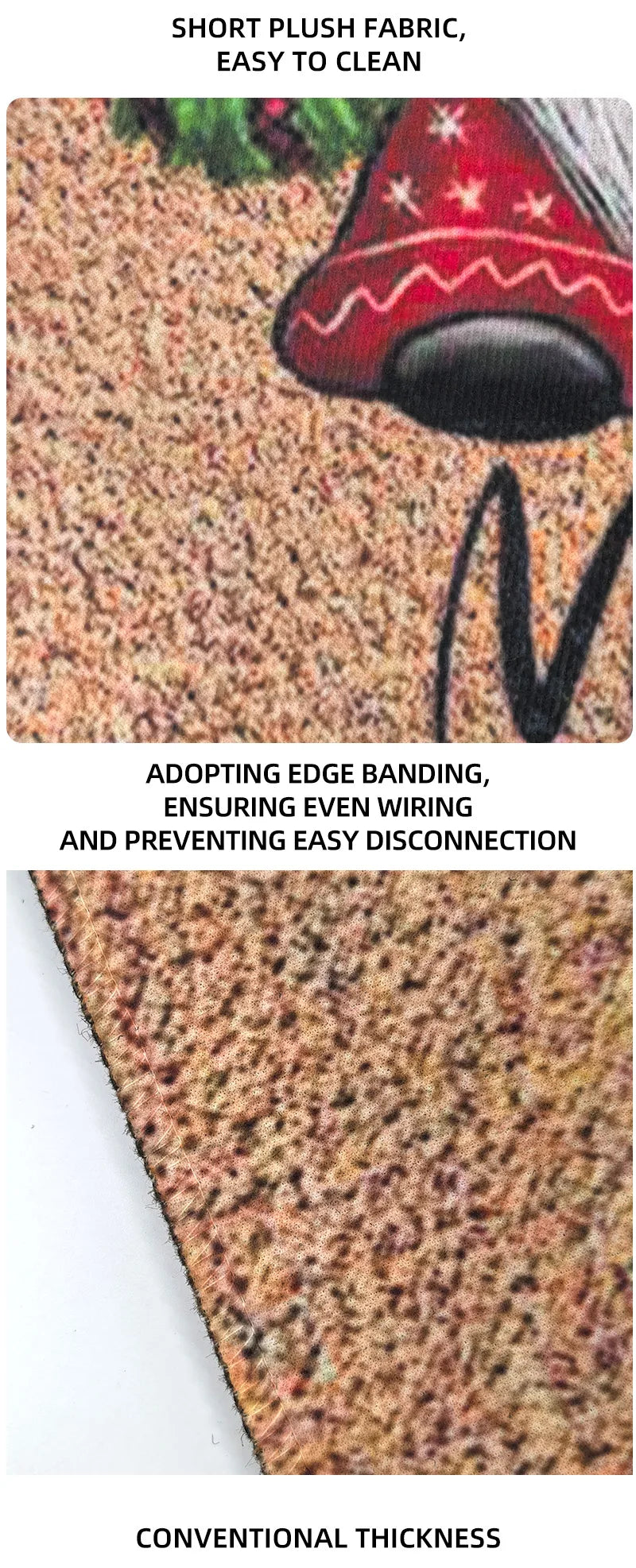 Thin Non-slip Floor Rug Mat, Durable Welcome Doormat Outdoor Entrance Mat, Welcome Mat, Machine Washable, Suitable for Family,