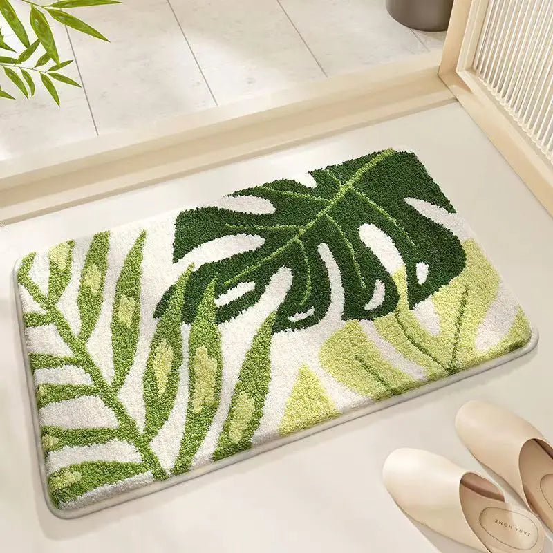 Fruit watermelon suction bathroom carpet imitation cashmere toilet floor mat household non-slip