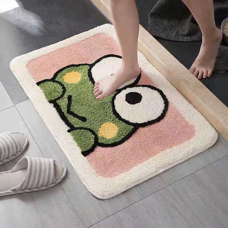Bathroom Mat Cartoon Washable Cute Water Absorbent Non-slip Quick Dry Home Textile Bedroom Soft Household Doormats Decor New