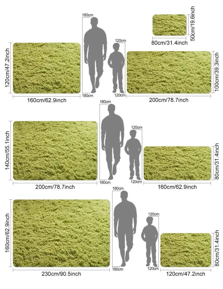 VIKAMA Imitation Cashmere Cute Cartoon Carpet Shaped Rugs Bedside Carpets Home Decor Living Room Sofa Rugs Non-Slip Bedroom Mat