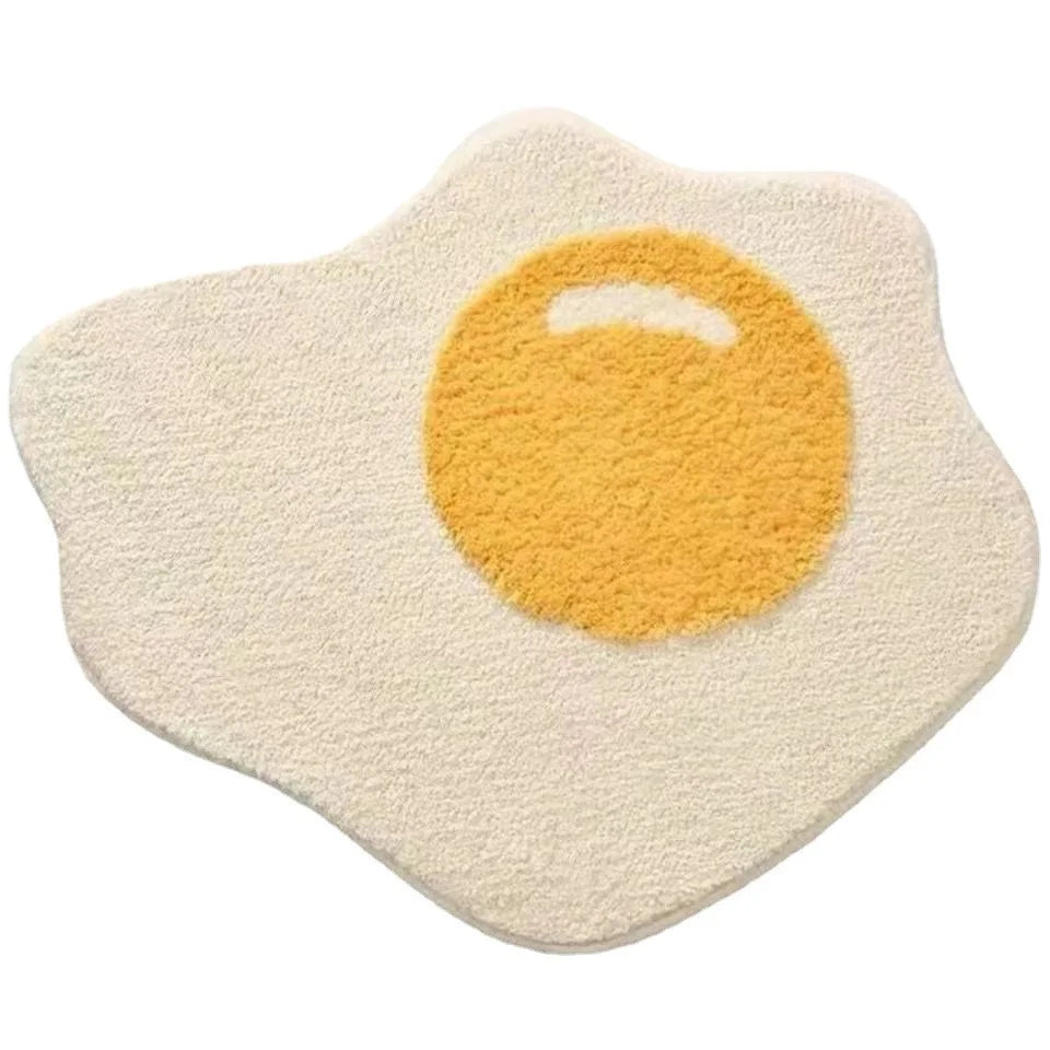 Nordic Flower Rug Cartoon Decor Carpet for Living Room Bedroom Bedside Area Rug  Smile Floor Mat Non-slip Bath Mat