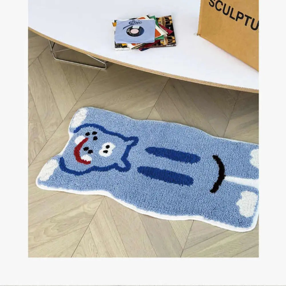 Vikama Cartoon Animal Imitation Cashmere Rug Comfortable Soft Bedroom Bed Blanket Housewarming Children Gift Home Decor