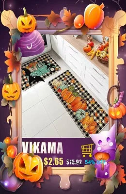 VIKAMA 1PC INS Cute Cartoon Shaped Bread Imitation Cashmere Carpet Living Room Bedroom Decoration Thickened Non-Slip Bed Rug