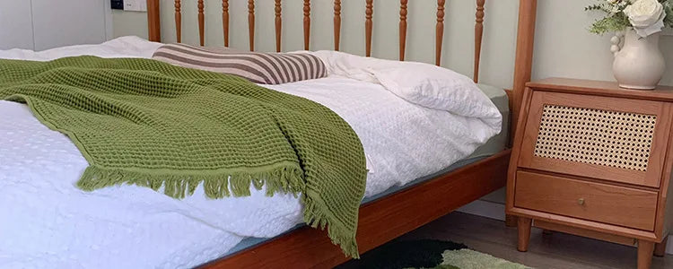 Garden Moss Hand Tufted Area Rug, Bedroom Bedside Rugs, Flocked Art Deco Carpet, Thickened Microfiber Floor Mat, Super Soft