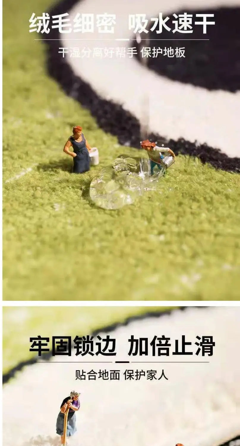 Bathroom Mat Cartoon Washable Cute Water Absorbent Non-slip Quick Dry Home Textile Bedroom Soft Household Doormats Decor New