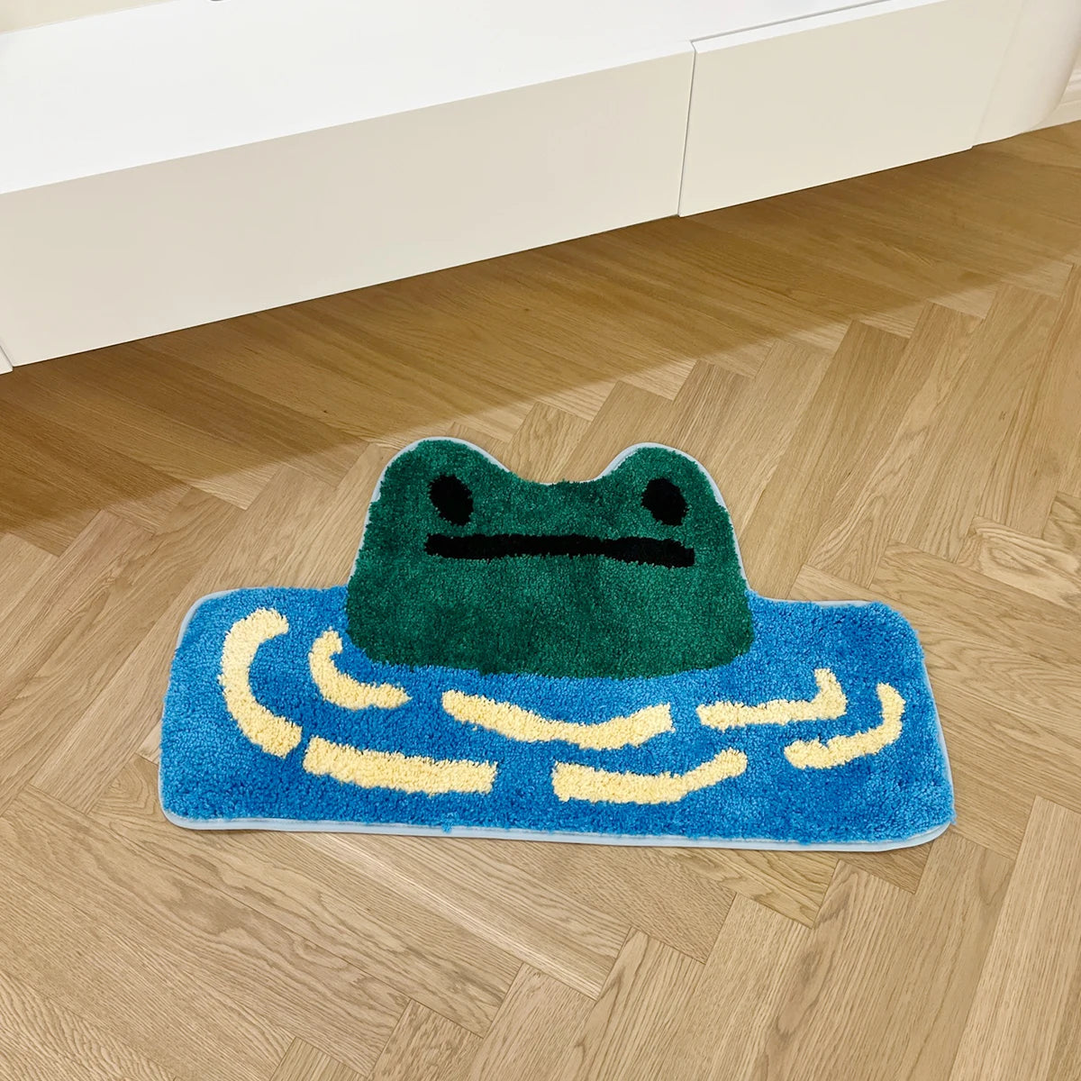 Frog River Tufted Rug Children Soft Plush Tufted Mug Kitchen Carpet Rugs Non-Slip Abosrbent Bathroom Floor Mat Bedroom Toilet