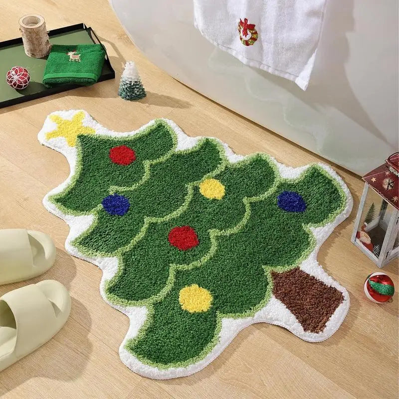 Santa Claus Christmas Mat