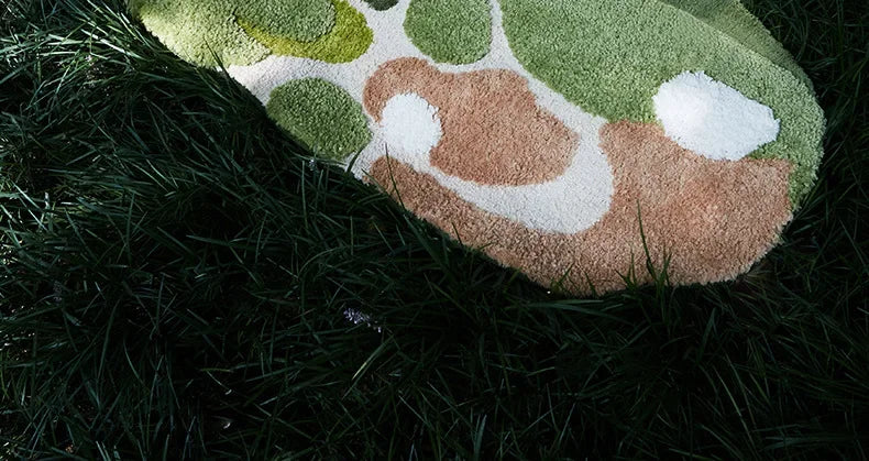 Household Moss Imitation Cashmere Coffee Table Rug Shaped Thicken Bedroom Bedside Mat Non-slip Absorbent Living Room Carpet