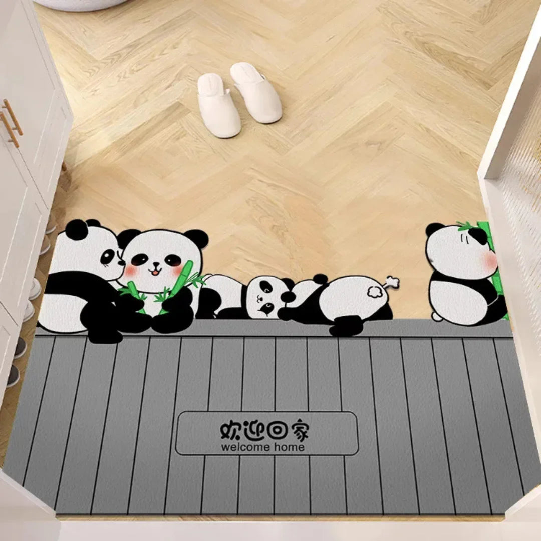 40x60cm Carton Animal Cat & Dog Welcome Door Entrance Mat Remove Dust & Water Carpet for Indoor & Outdoor