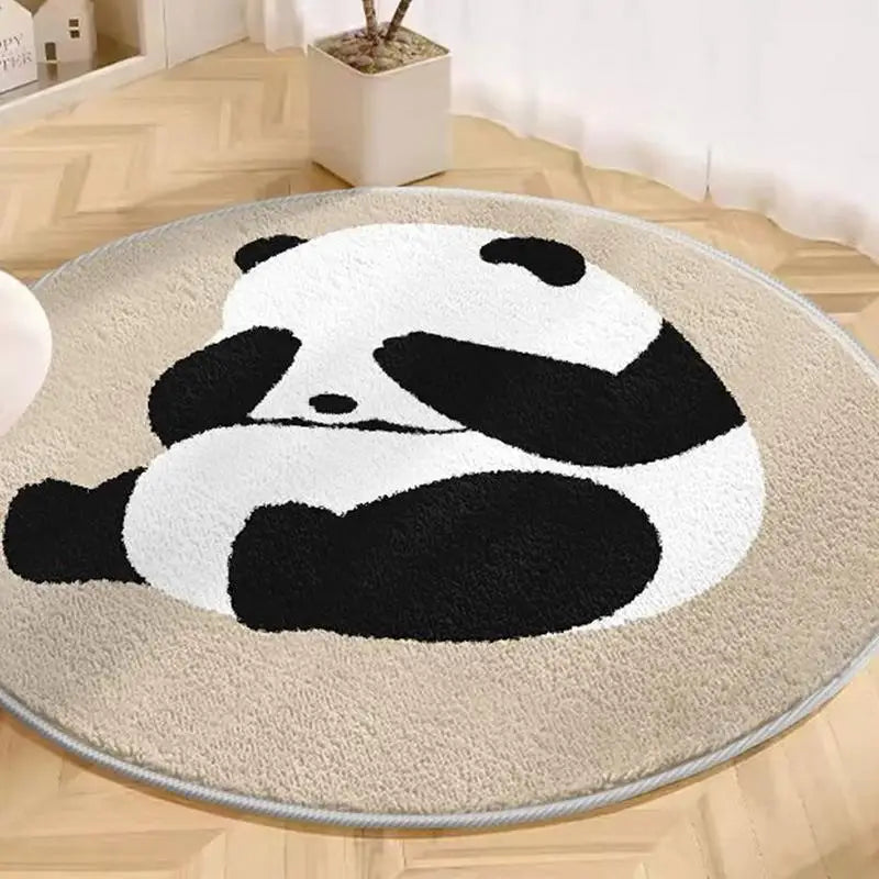 Cat Bathroom Rug Hugging Cat Pattern Plush Bathroom Decor Mat Funny Machine Wash Water Absorbent Thick Shower Rug With Non-Slip