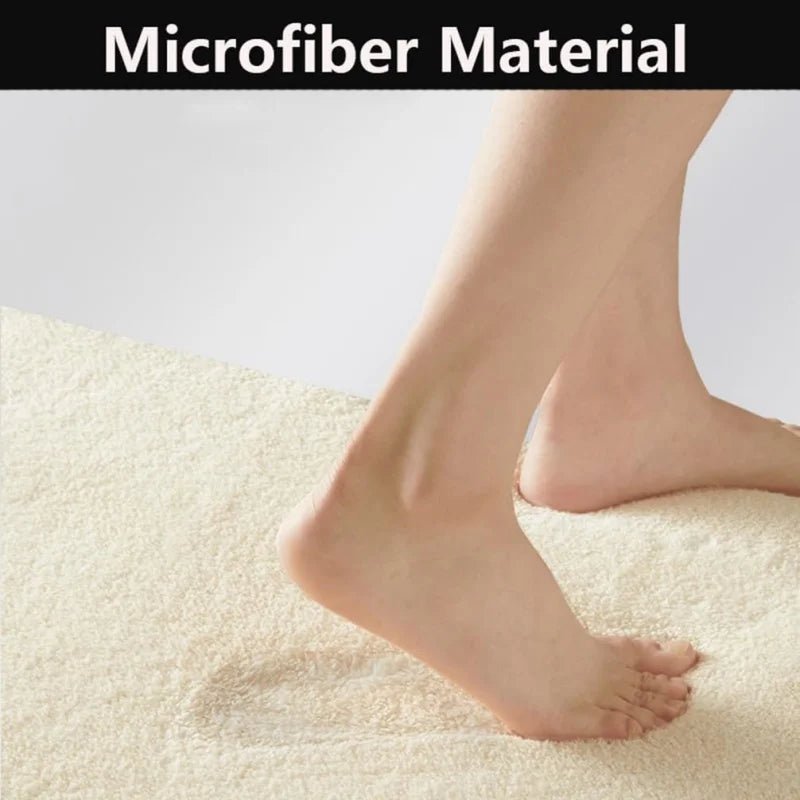 VIKAMA Bathroom Doorway Water-absorbent Floor Mats Bathroom Non-slip Foot Mats Entrance Carpet Machine Washable Door Mats