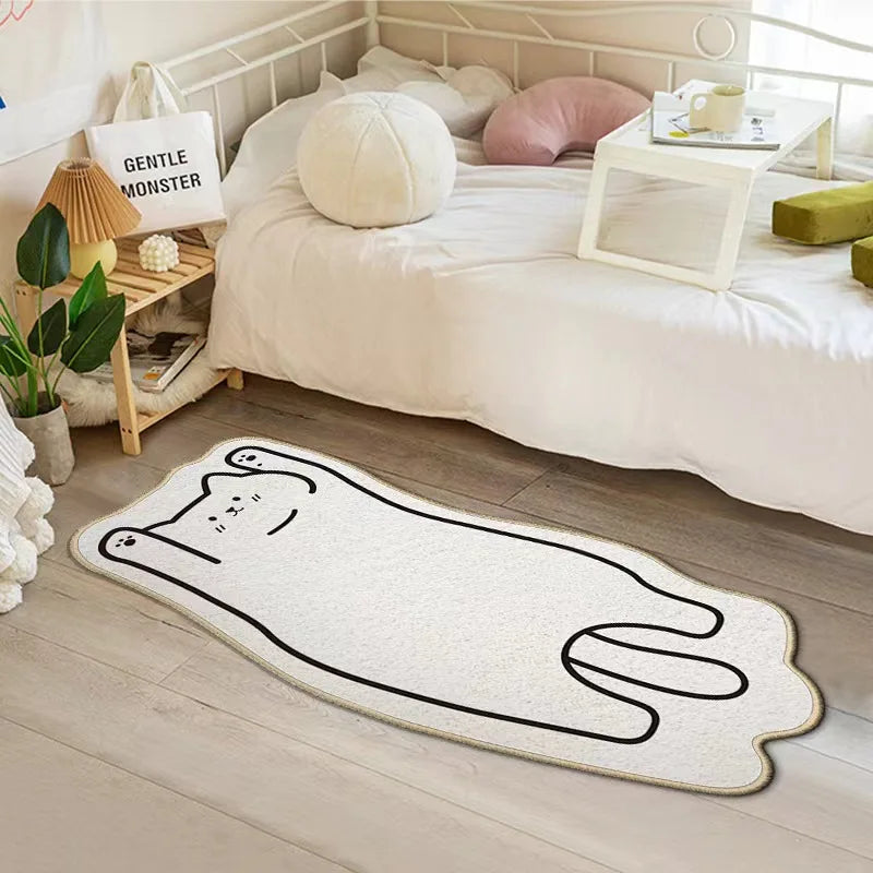 Irregular Cartoon Animal Imitation Cashmere Carpet,living Room, Coffee Table,floor Mat, Bedroom, CHILDREN'S Room, Thickened