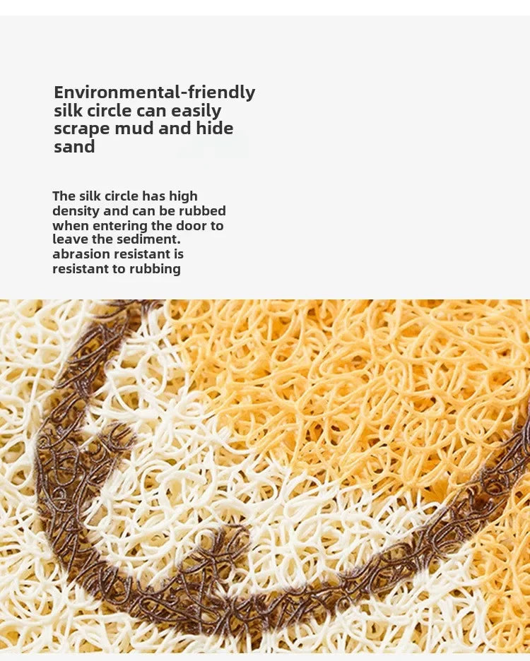 Cartoon Welcome Entrance Doormat Carpet Kitchen Corridor Non-slip Cat Dog Pet Floor Mat Suitable for Home Bathroom Living Room